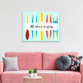 Vintage Longboards Leinwanddruck (Insitu (Wohnzimmer))