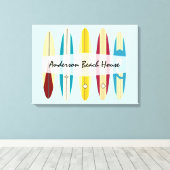 Vintage Longboards Leinwanddruck (Insitu (Holzboden))