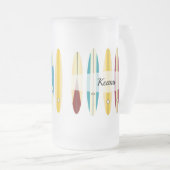 Vintage Longboards Mattglas Bierglas (VorderseiteRechts)