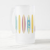 Vintage Longboards Mattglas Bierglas (Vorderseite Links)