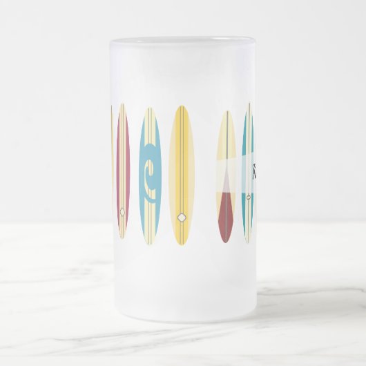 Vintage Longboards Mattglas Bierglas (Mittel)