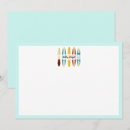 Vintage Longboards Mitteilungskarte (Vorne/Hinten)