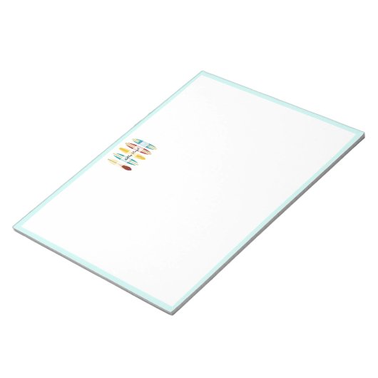 Vintage Longboards Notizblock (angewinkelt)