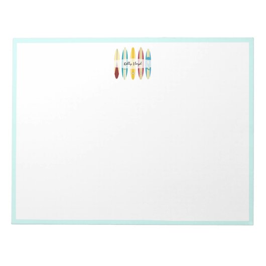 Vintage Longboards Notizblock (Vorderseite)