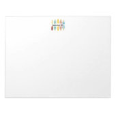 Vintage Longboards Notizblock (Vorderseite)