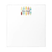 Vintage Longboards Notizblock (Vorderseite)