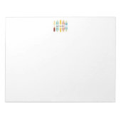 Vintage Longboards Notizblock (Vorderseite)