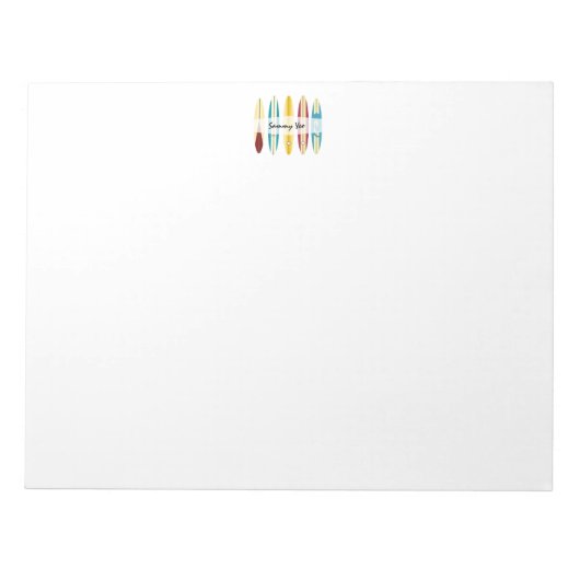 Vintage Longboards Notizblock (Vorderseite)