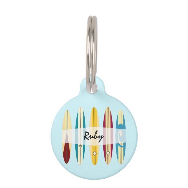 Vintage Longboards PID-Tag Haustiermarke (Vorderseite)