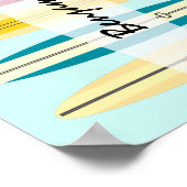 Vintage Longboards Poster (Ecke)