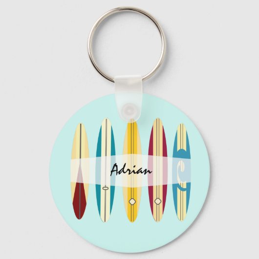 Vintage Longboards Schlüsselanhänger (Vorderseite)