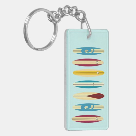 Vintage Longboards Schlüsselanhänger (Vorderseite links)