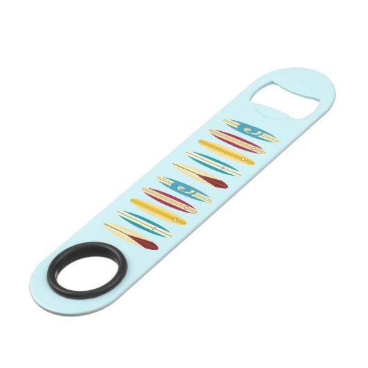 Vintage Longboards Speed Flaschenöffner (Vorderseite Schrägansicht)