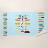 Vintage Longboards Strandtuch (Vorderseite)