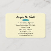 Vintage Longboards Visitenkarte (Rückseite)