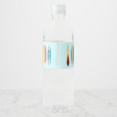 Vintage Longboards Wasserflaschenetikett (Rückseite)