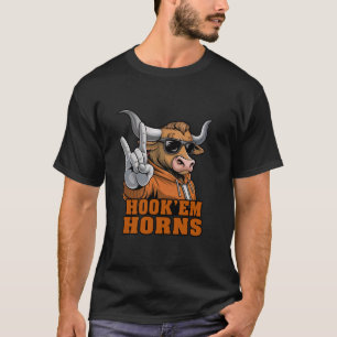 Vintage Longhorn Männer Frauen Kinder Mädchen Jung T-Shirt