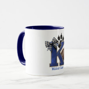 Vintage-Look Damen Preppy Kentucky Blue K Schule  Tasse
