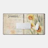 Vintage Look Dialoge und Skripte. Bearbeitbarer Na Schreibtischunterlage (Tastatur & Maus)