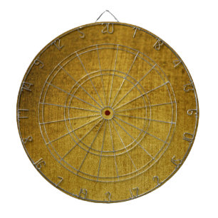 Vintage-Look Gold verwendet Dartscheibe