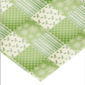 Vintage Look Green Yellow Ecru Patchwork  Tischdecke