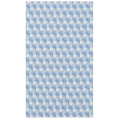 Vintage-Look Jeansblau Cremeweiß Patchwork Tischdecke (Vorderseite)