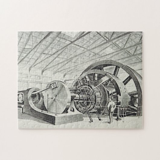 Vintage Look, Large Jigsaw Puzzle Machine (Horizontal)