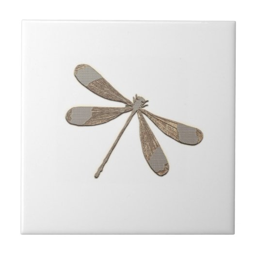 Vintage-Look Libelle Fliese (Vorderseite)