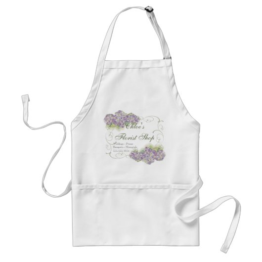 Vintage-Look-Lilac-Hortensie - Geschäfts-Schürzen Schürze (Vorne)