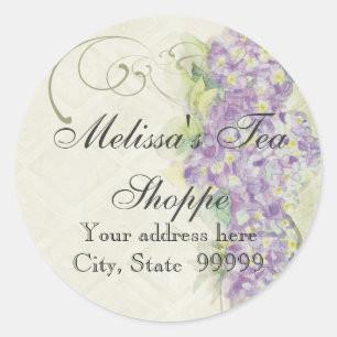 Vintage-Look Lilac Hydrangea - Aufkleber