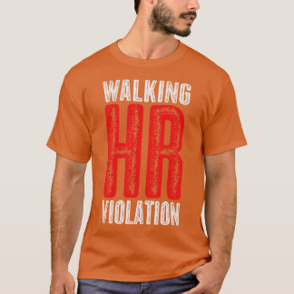Vintage-Look Walking HR-Verstoß T-Shirt
