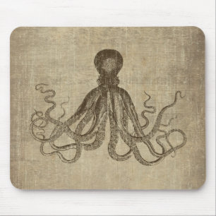 Vintage Lord Bodner Octopus Triptychon Mousepad