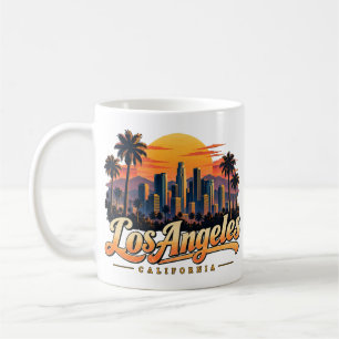 Vintage Los Angeles California Reise Kunst Wahrzei Kaffeetasse