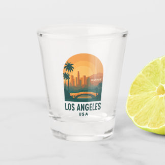 Vintage Los Angeles California Retro Hollywood  Schnapsglas