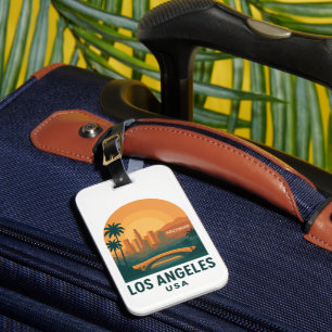 Vintage Los Angeles Gepäckanhänger – Retro Hollywo