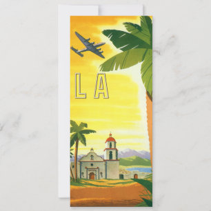 Vintage Los Angeles, Kalifornien Mission mit Palme
