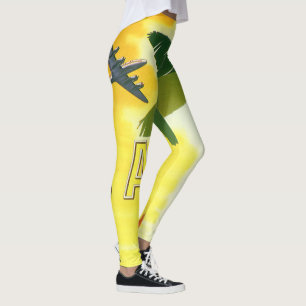 Vintage Los Angeles, Kalifornien Mission mit Palme Leggings