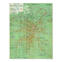 Vintage Los Angeles Karte Poster 1935