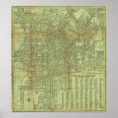 Vintage Los Angeles Map Poster 1920 (Vorne)