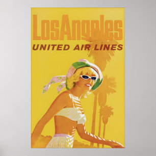 Vintage Los Angeles Reiseplakat Druck Poster