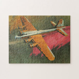 Vintage Löschflugzeuge in Aktion Puzzle