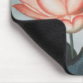Vintage Lotus-Blume, die heilige ägyptische Bean Mousepad (Ecke)