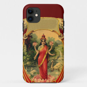 Vintage Lotus Blume Hindu Goddess Lakshmi Case-Mate iPhone Hülle