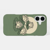 Vintage Lotus im Garten iPhone 16 Hülle (Rückseite (Horizontal))