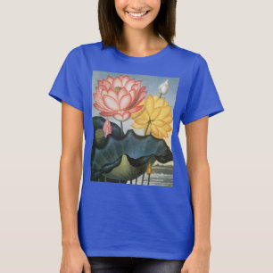 Vintage Lotusblumen, die heilige ägyptische Bohne T-Shirt