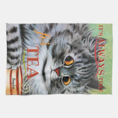 Vintage Louis Wain Niedlich Teacatch Geschirrtuch (Horizontal)