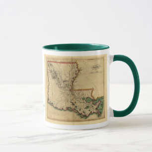 Vintage Louisiana-Karte 1814 Tasse