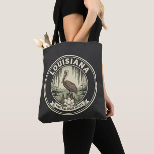 Vintage Louisiana-Pelikan-Staatsembleme Tasche