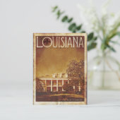 Vintage Louisiana Plantation Zuhause Travel Postca Postkarte (Stehend Vorderseite)