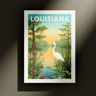 Vintage Louisiana Postkarte